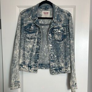 Mossimo Supply Co. Women's Blue Acid Wash Denim Jacket